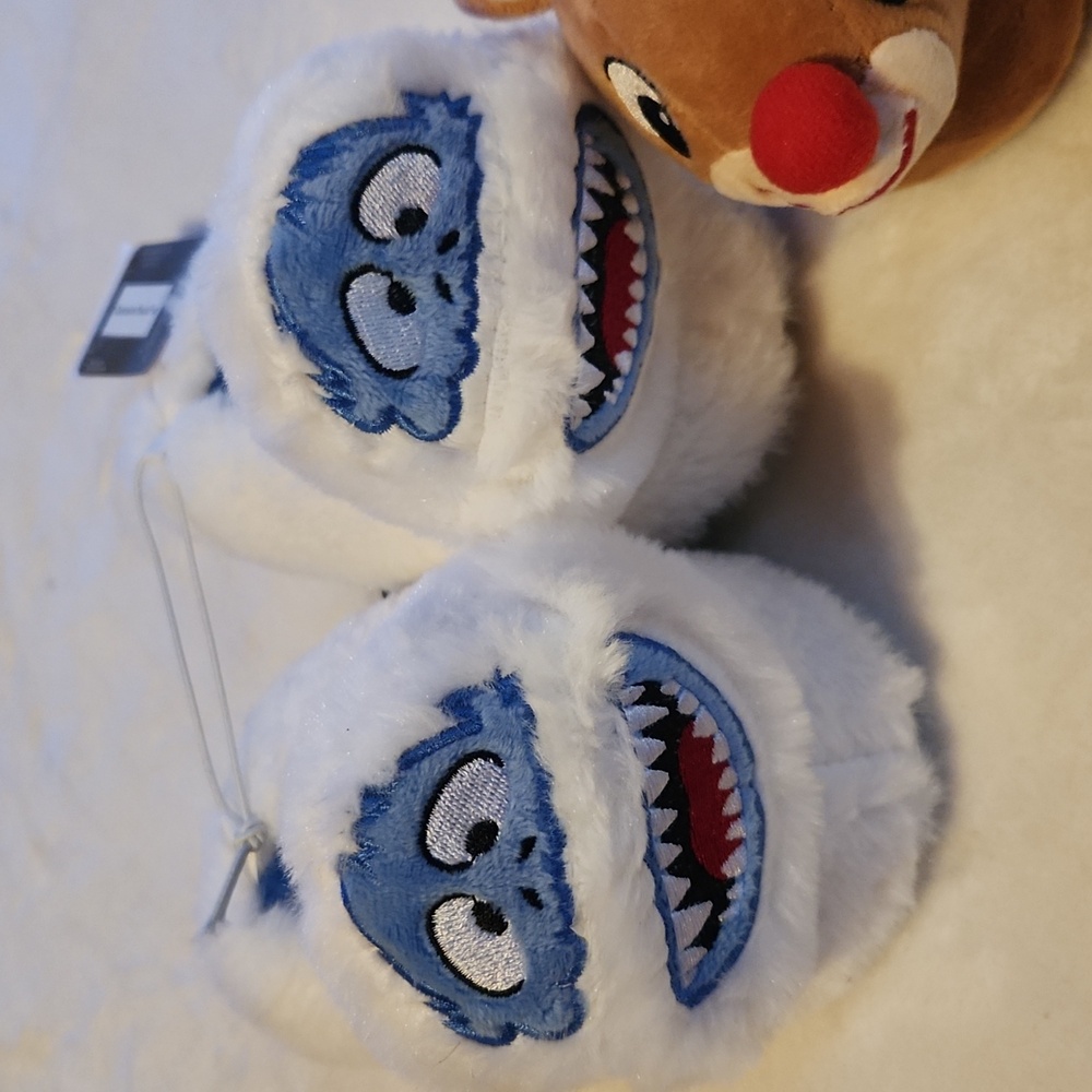 Holiday, Christmas, Rudolph The Red Nose Reindeer Youth 5/6, Slippers Set - Picture 2 of 5